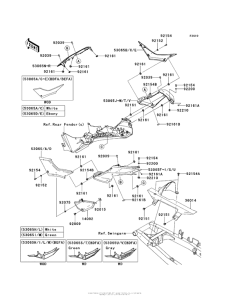 EX300 Боковые обтекатели