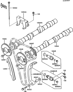 ZX900 Распред вал