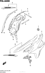 DL650X (ABS) Side Cowling (Dl650Al7 E28) (For Yvb,yww)