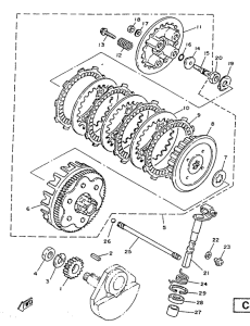 SR125 Сцепление