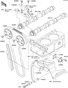 ZR1200 Распред вал