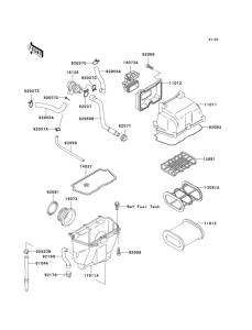KLE500 Воздушный фильтр