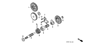 CRM50R Кик стартер