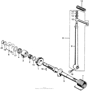 SL175 Кик стартер