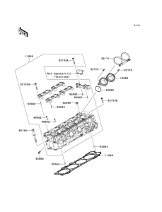 ZX1400 Головка цилиндров