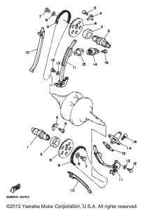 XV250 Цепь механизма газораспределения