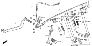 XL600V Pedal / stand