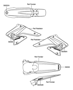 RM-Z250 Наклейка