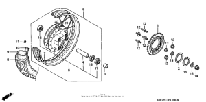 CB250 Переднее колесо