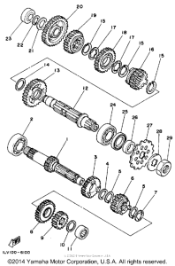 YZ490U Трансмиссия