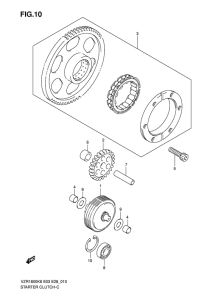 VZR1800 Муфта стартера