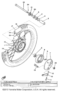 MX175H Переднее колесо