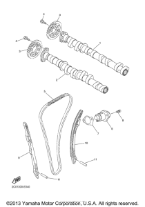 YZF-R6 Цепь механизма газораспределения
