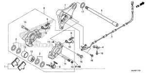 VT750CS (ABS) Задний суппорт