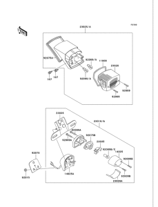 VN750 Taillight unit ass`y
