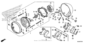 VT750C2B Фара головного света