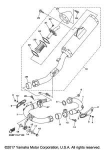 WR250F Выхлопная система