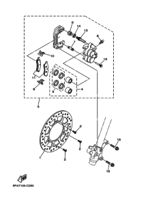 YZ85LW ﾌﾛﾝﾄﾌﾞﾚ-ｷｷﾔﾘﾊﾟ