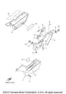 TW200A1 Боковые обтекатели