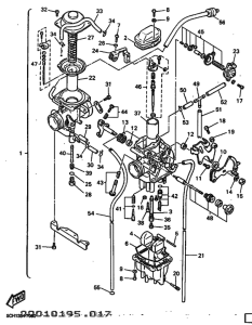 TT600RE Carburetor assy