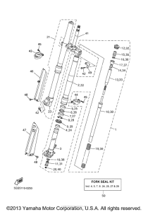 WR400FM Передняя вилка