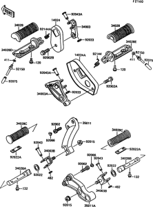 VN1500 Подножки