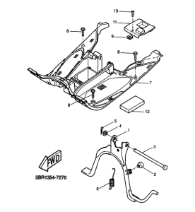 YQ50 Stand. footrest