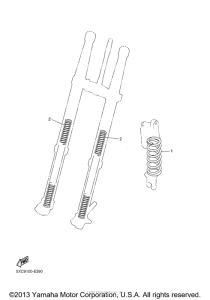 YZ250FAL Дополнение к вилке