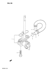 DR250 Топливный кран