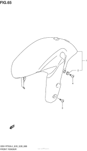 GSX-R750 Front Fender (Gsx-R750L4 E33)