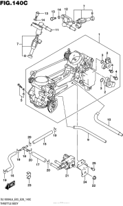 DL1000 (ABS) Throttle Body (Dl1000Al6 E33)