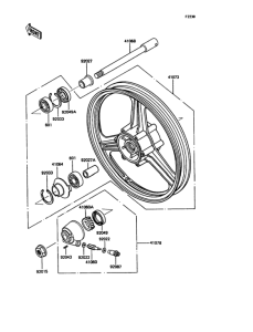 ZX400 Переднее колесо