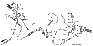 SK50M Handle lever / switch /  cable