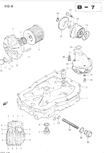 GSX500 Oil pump - oil filter