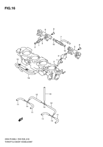 GSX-R1000 Throttle body hose / joint