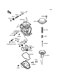 ZX250 Карбюратор в разборе