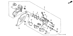 NX500 Задний суппорт