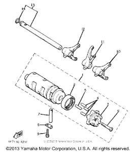 XJ650J Копирный вал