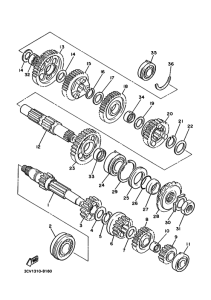 FJ1200 FJ1200B Трансмиссия
