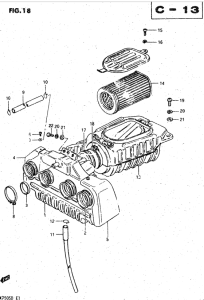 GSX750 Воздухоочиститель