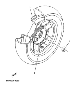 YP125D Переднее колесо