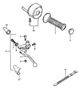 GS550 Left handle switch