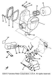 YZ80J Впускная система