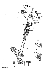 GSX750 Траверса нижняя