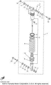 YZ426FN Задняя подвеска
