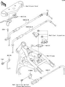 VN1500 Тросы управления