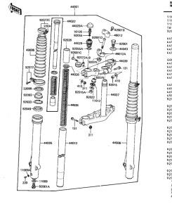  Вилка передней оси