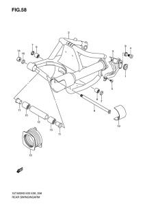 VZ1500 Rear swingingarm