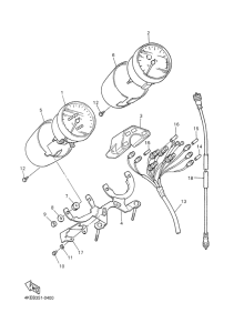 XJ600N Приборы