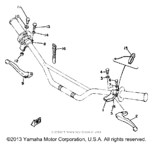 YZ100G Handle switch-lever